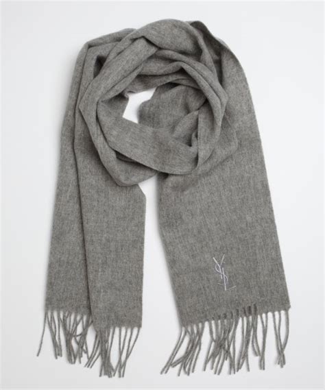 ysl scarf grey